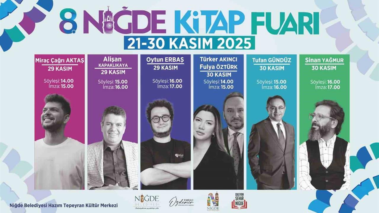Niğde'de 21-30 Kasım 2025 Tarihleri Arasında 8. Kitap Fuarı Gerçekleşecek
