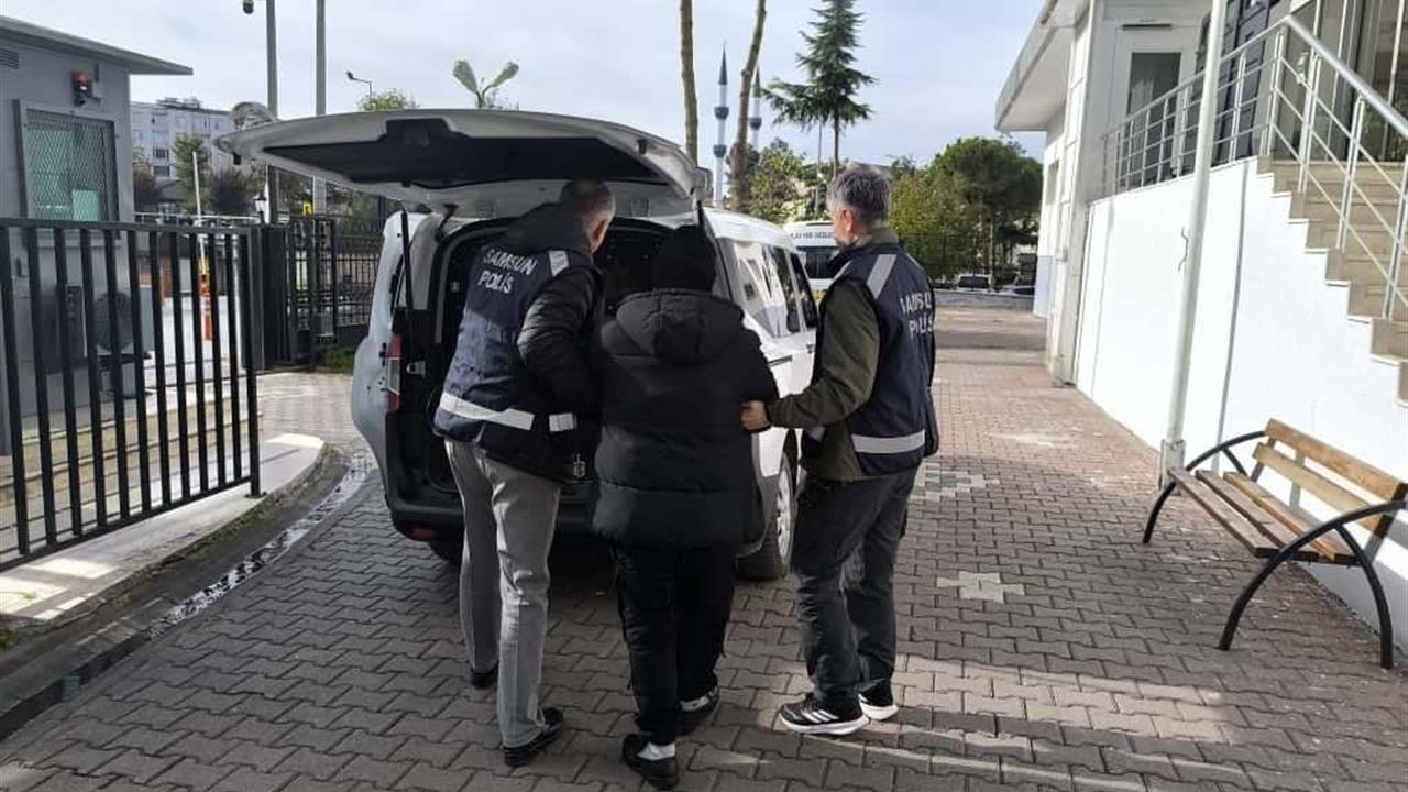 Samsun'da 12 Yıl 11 Ay Hapis Cezası Bulunan M.Ö. Yakalandı
