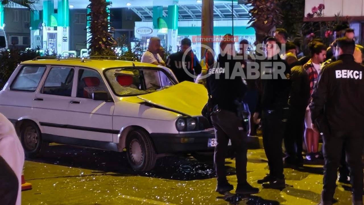 Mersin Erdemli'de Ters Yönden Gelen Motosiklet, Araca Çarptı