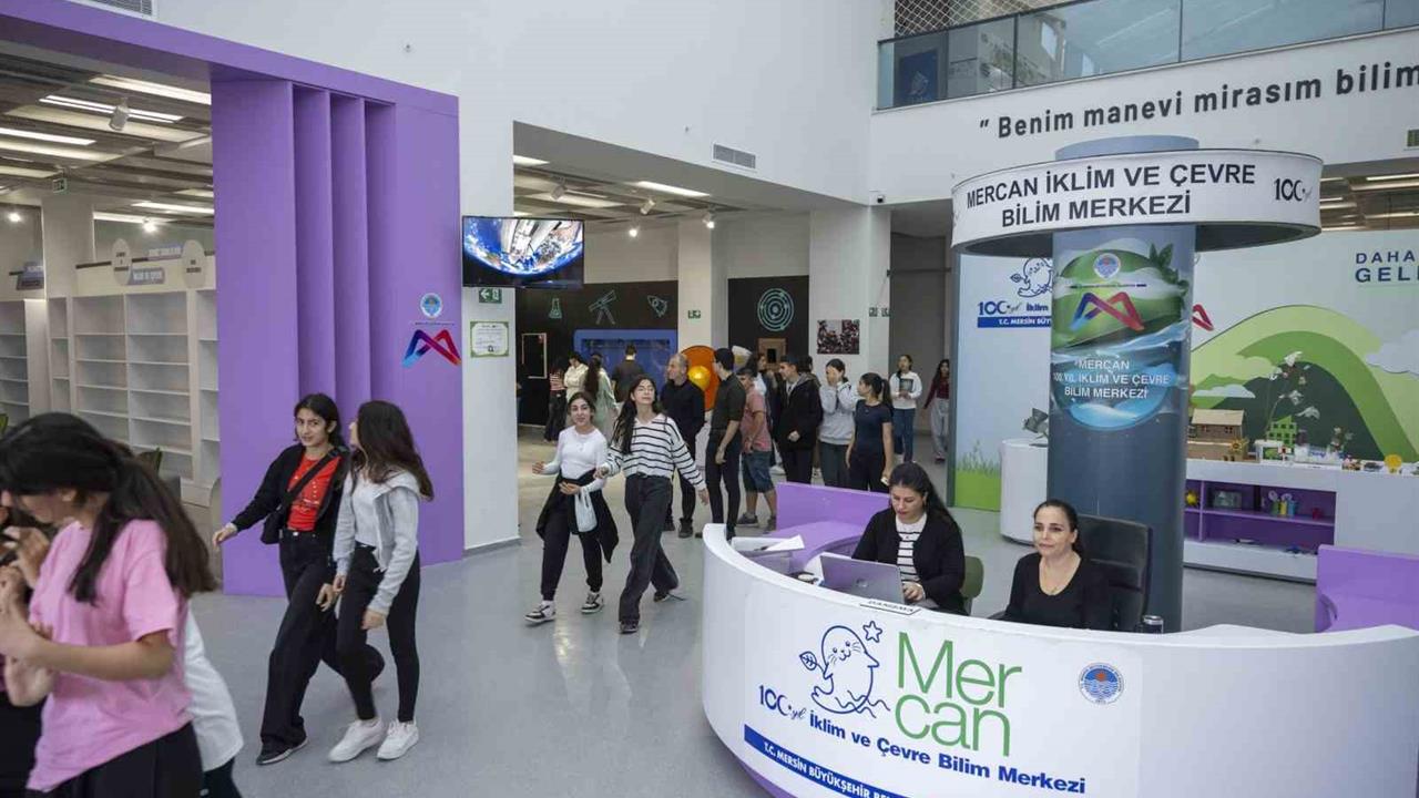 Mersin'de Mercan Bilim Merkezi, Ara Tatilde 900'den Fazla Ziyaretçi Ağırladı