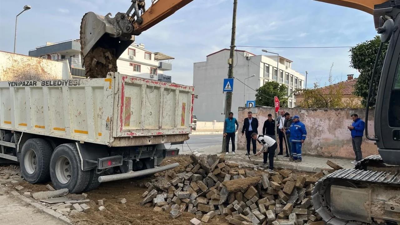 Yenipazar Aydın'da Yol Yenileme Çalışmaları Hızla Devam Ediyor