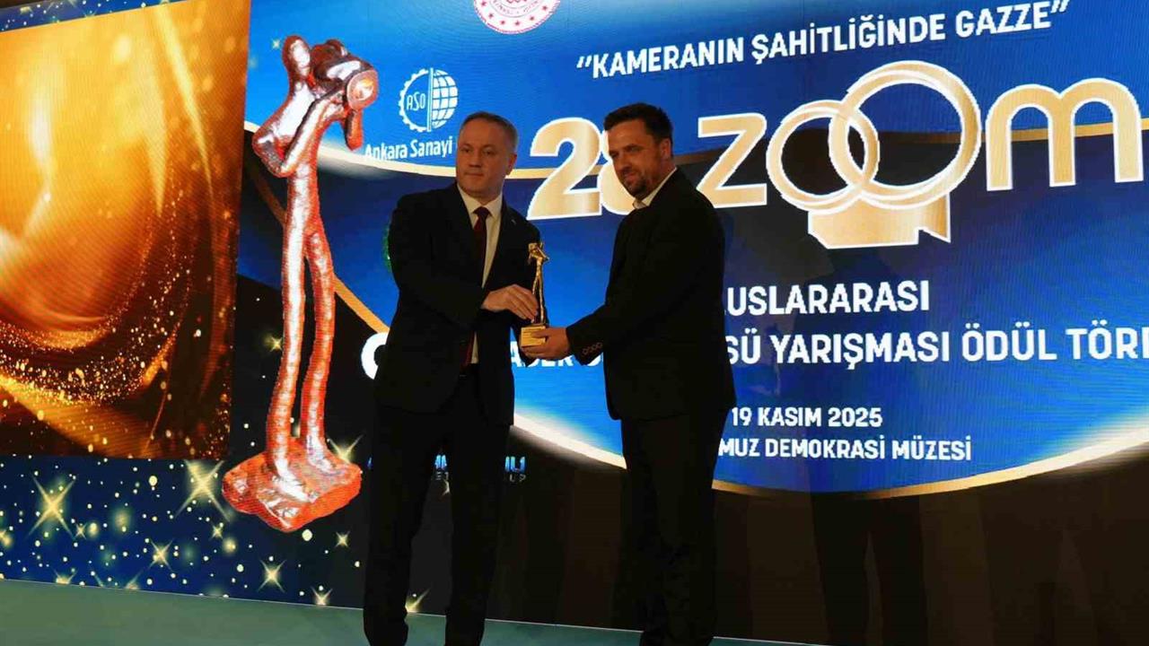 Ankara'da İHA, 28. Zoom Uluslararası Haber Görüntüleri Yarışması'nda 4 ödül aldı.