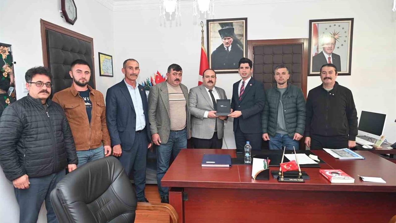 İnönü'de Başkan Hamamcı, Yeni Kaymakam Teymür'e Ziyarette Bulundu