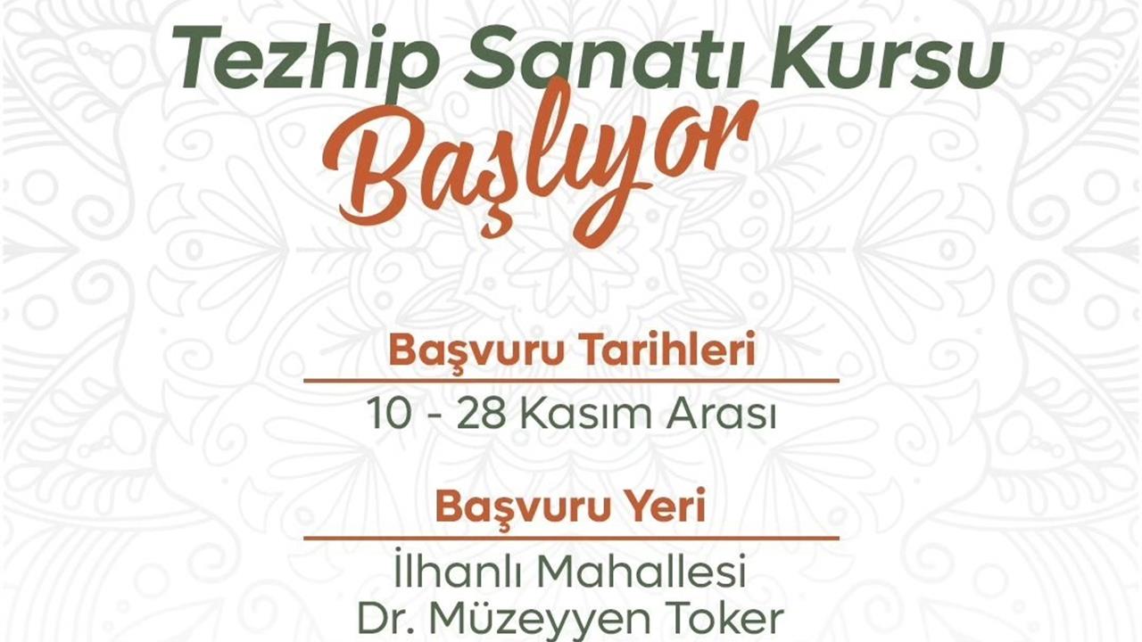 Niğde'de Tezhip Sanatı Kursuna Başvurular 10-28 Kasım Tarihleri Arasında Alınacak