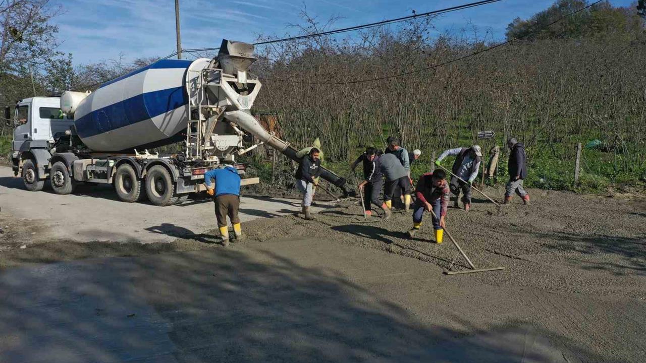Ordu'da Devam Eden Beton Yol Çalışmalarıyla Ulaşım Kolaylaşıyor