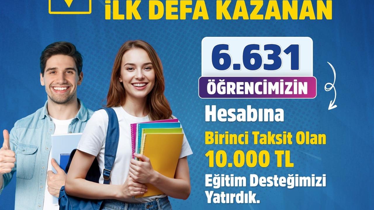 Diyarbakır'da 6 bin 631 öğrenciye toplam 20 bin lira eğitim desteği sağlandı.