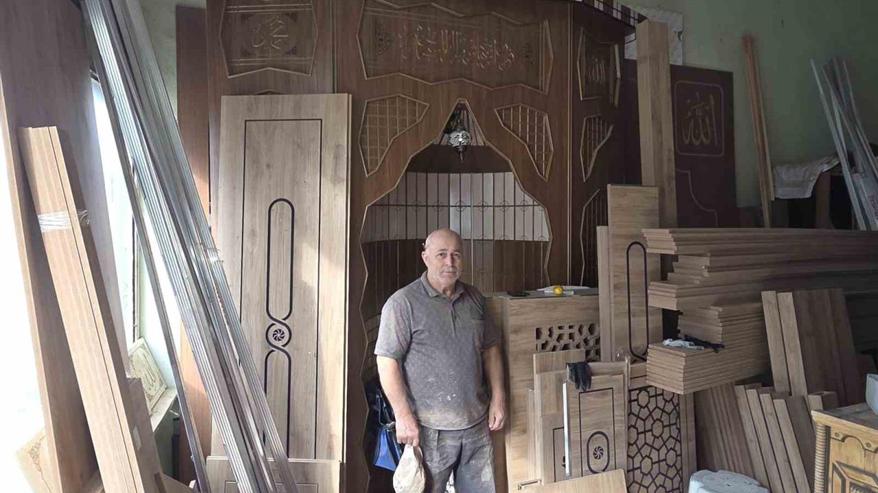 Zonguldak Alaplı'da 50 Yılda 63 Camiye Mihrap ve Minber Yapan Sezgin Gülçiçek, Eserleriyle Gurur Duyuyor