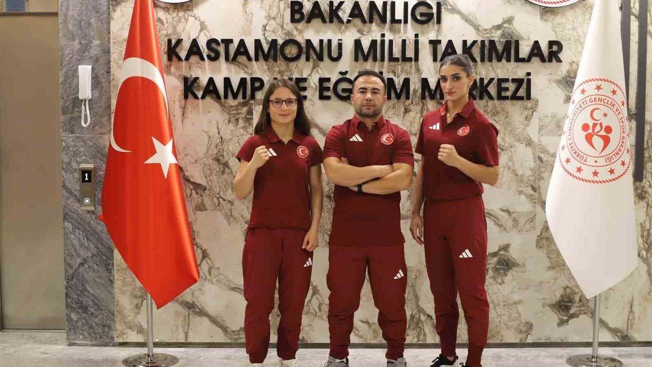 Şırnaklı Milli Sporcular Nurselen Yalgettekin ve Pınar Benek Altın Madalya İçin Ringde Mücadele Edecek