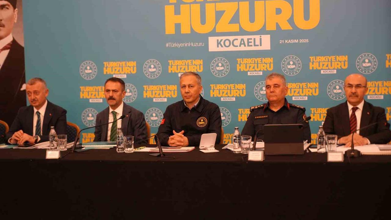 Kocaeli'de Bakan Yerlikaya, Huzur ve Güvenlik İçin 688 Bin Görevliyle Çalıştıklarını Açıkladı