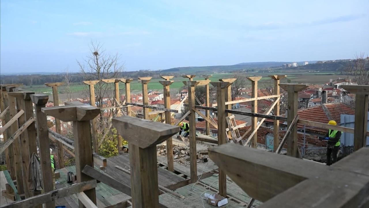 Edirne'de Muradiye Mevlevihanesi İçin Restorasyon Çalışmaları Sürüyor