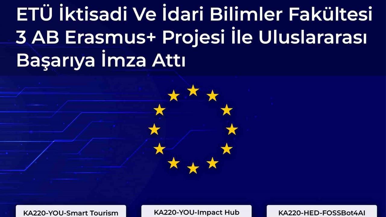 Erzurum'da ETÜ İktisadi ve İdari Bilimler Fakültesi 3 AB Erasmus+ Projesi İle Öne Çıktı