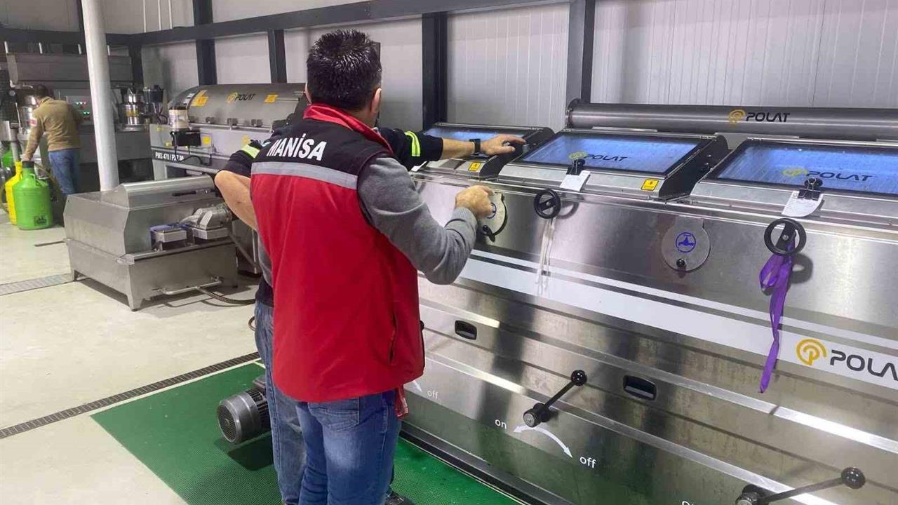 Manisa Sarıgöl'de Zeytinyağı Üretim Tesisleri Denetlendi