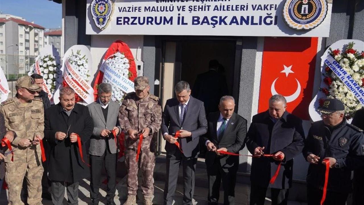 Erzurum'da Şehit Aileleri ve Gazilere Yönelik Yeni Hizmet Binası Açıldı