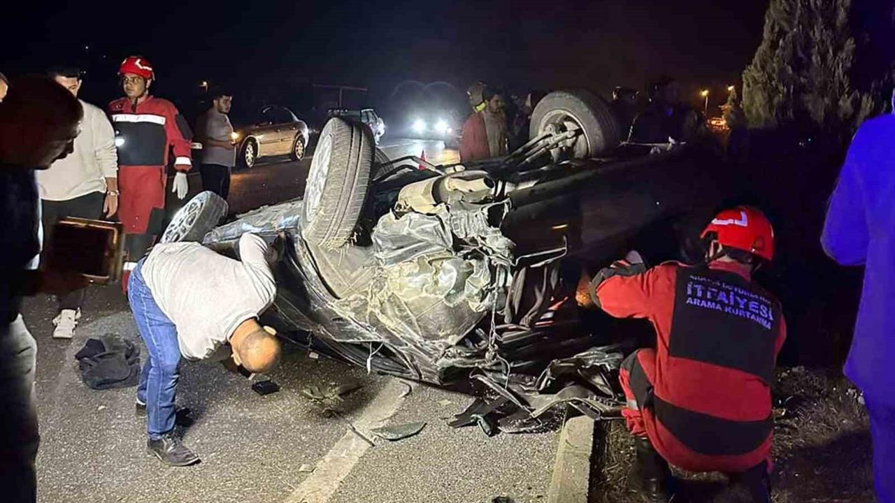 Muğla Aydın Karayolu'nda Takla Atan Araçta Sürücü Hafif Yaralandı