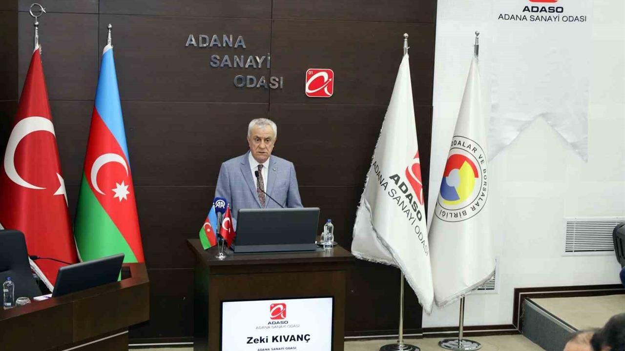 Adana Sanayi Odası Başkanı Zeki Kıvanç, Azerbaycan ile 15 milyar dolarlık ticaret hedefine ulaşmak için çalışmalara devam ettiklerini belirtti.