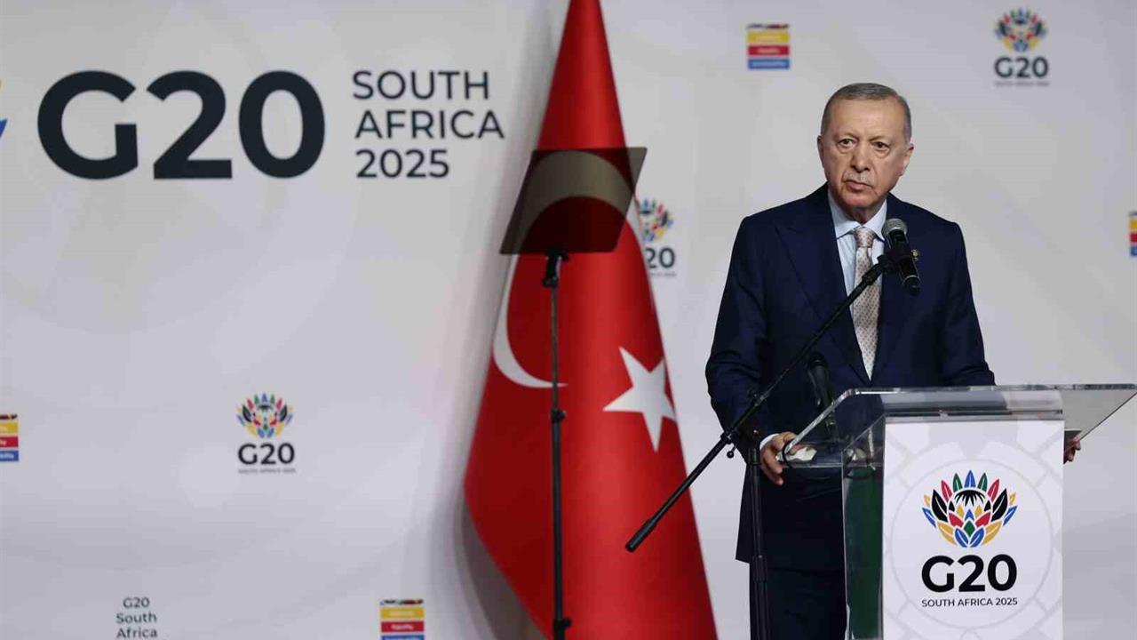 Cumhurbaşkanı Erdoğan, Güney Afrika'da barış için her yere koşturacaklarını duyurdu.