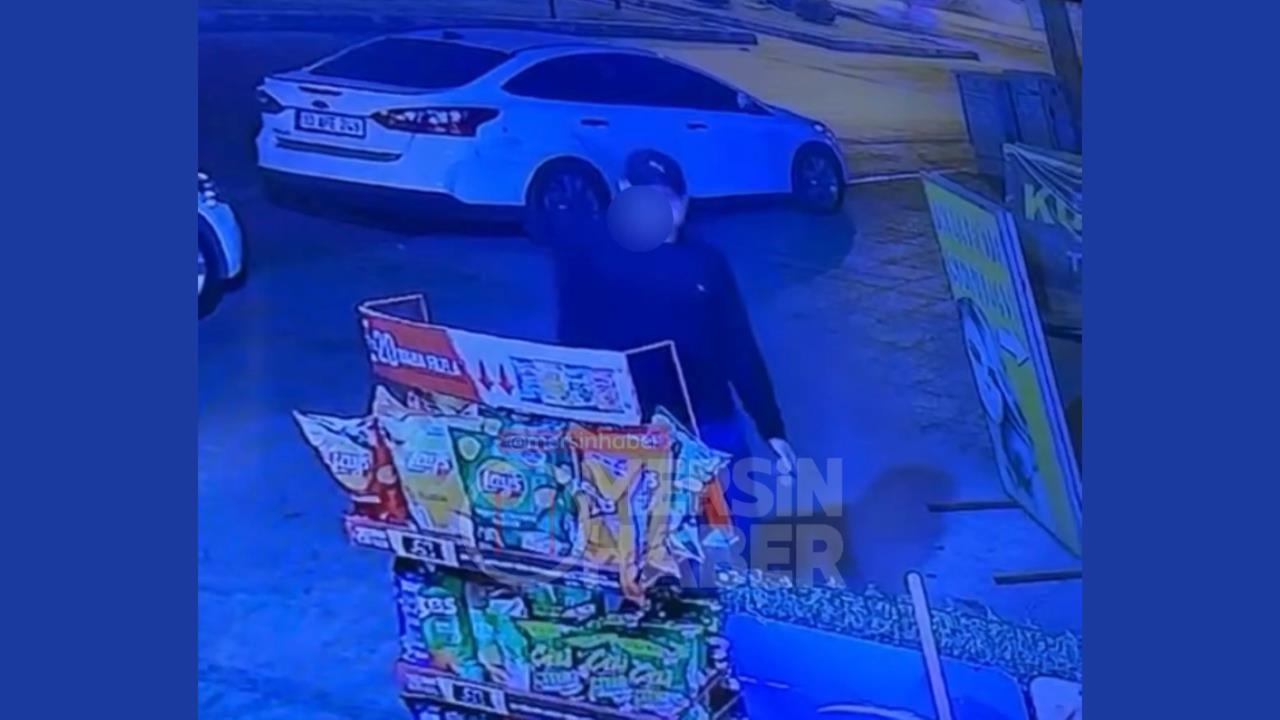 Mersin'de Cips Hırsızı Kamerada
