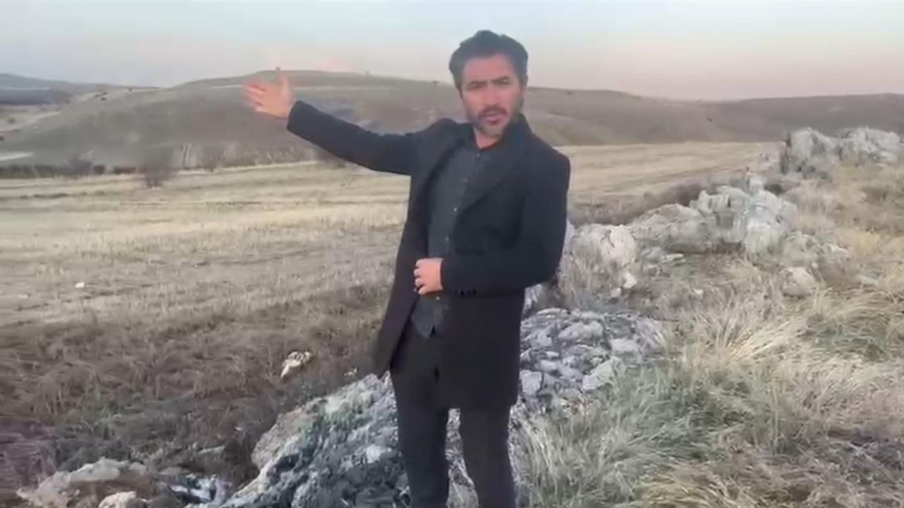 Sivas Hafik'te Yolunu Kaybeden Karaca Görüntülendi