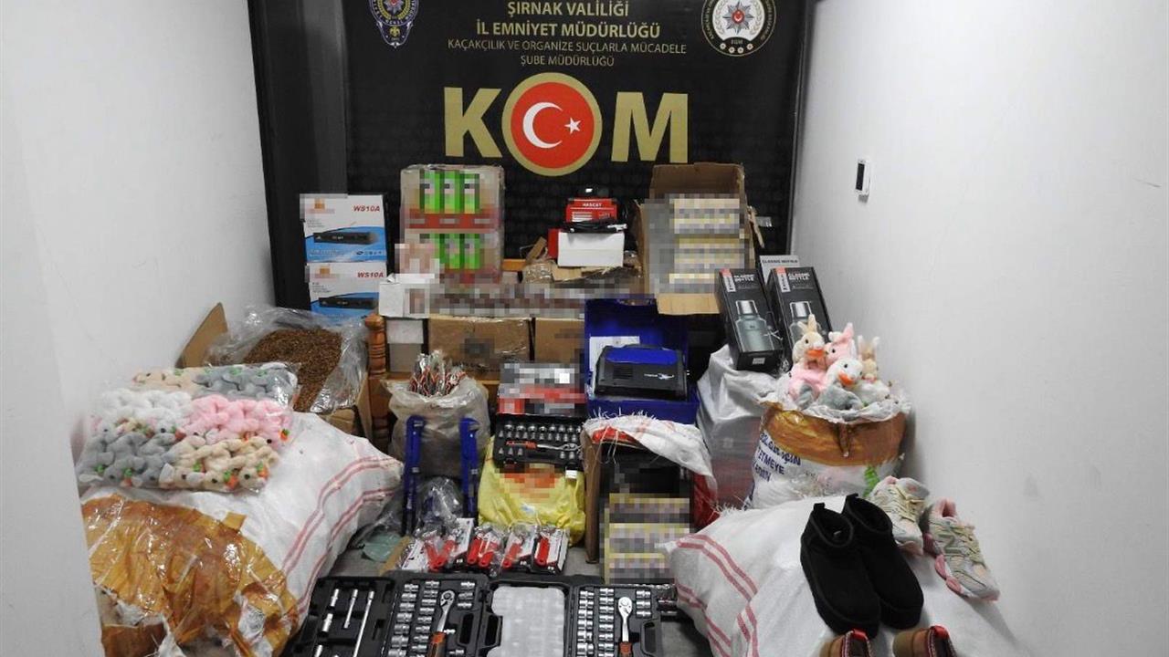 Şırnak Merkez'de Gerçekleştirilen Operasyonlarda 23 Milyon Liralık Kaçak Malzeme Ele Geçirildi