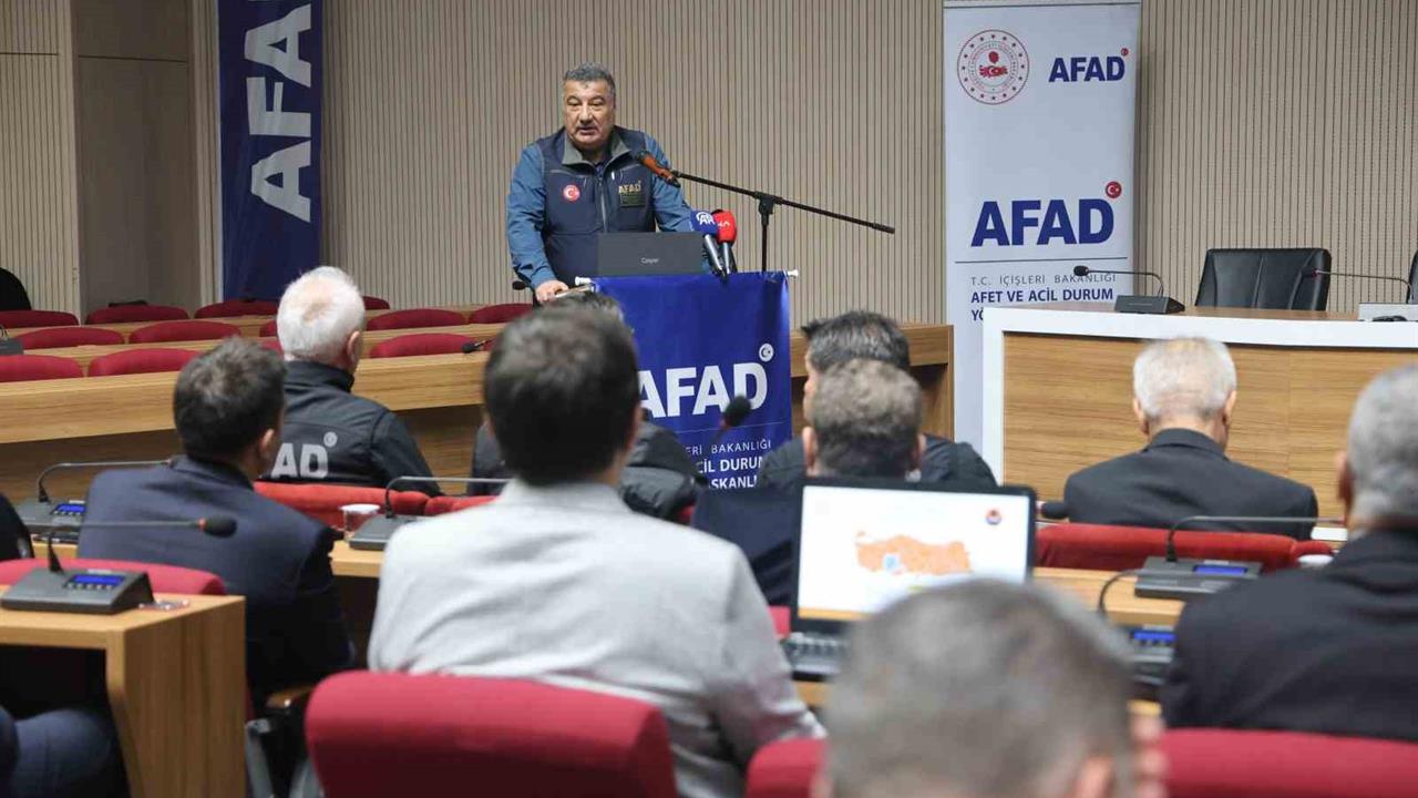 Konya'da Afet Risk Azaltma Planı Değerlendirme Toplantısı Gerçekleştirildi