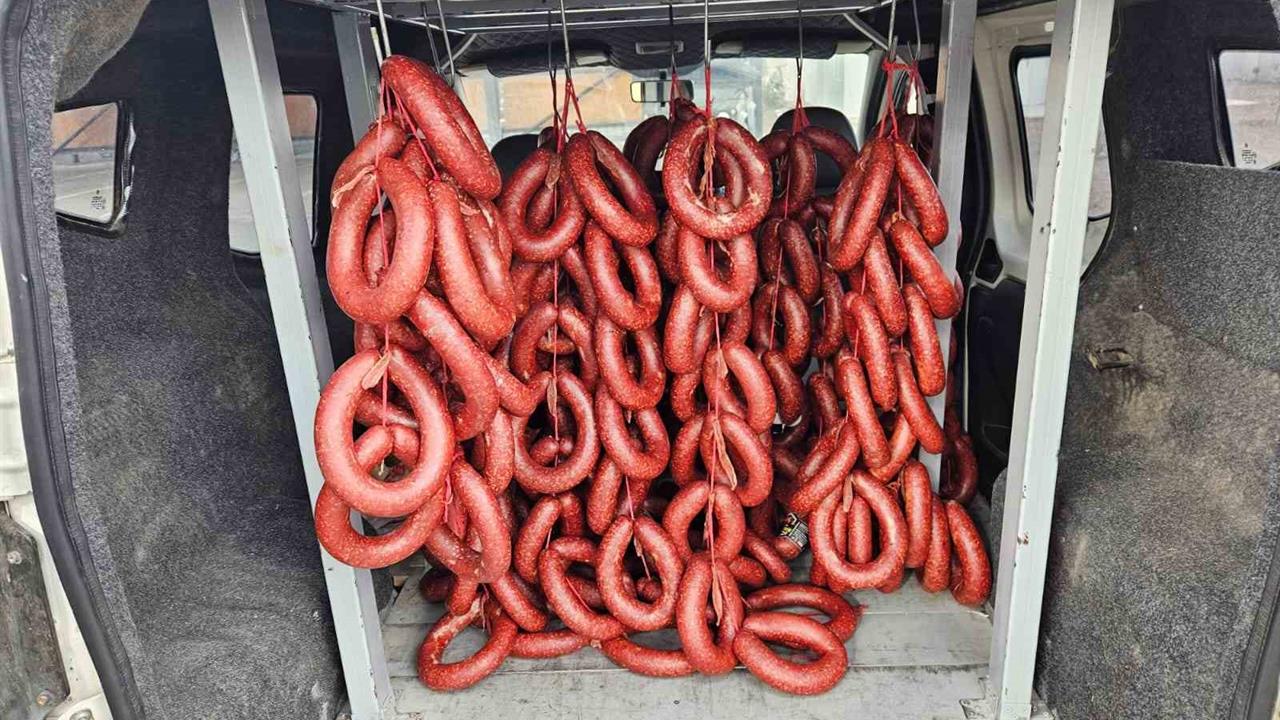 Hatay Erzin'de Jandarma, Menşei Belirsiz 120 Kilogram Sucuğa El Koydu