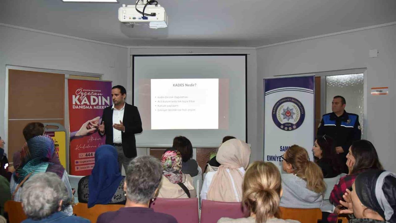 Samsun Atakum'da Kadına Yönelik Şiddete Karşı Program Düzenlendi