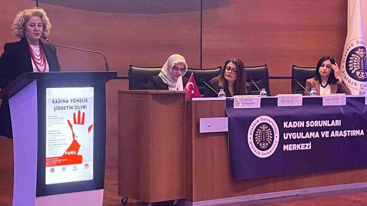 Erzurum'da "Kadına Yönelik Şiddetin İzleri" Paneli Düzenlendi