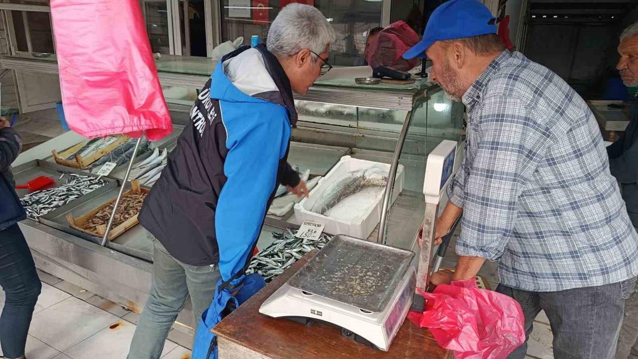 Çanakkale Gelibolu'da Balık Satış Yerlerinde Denetim Yapıldı