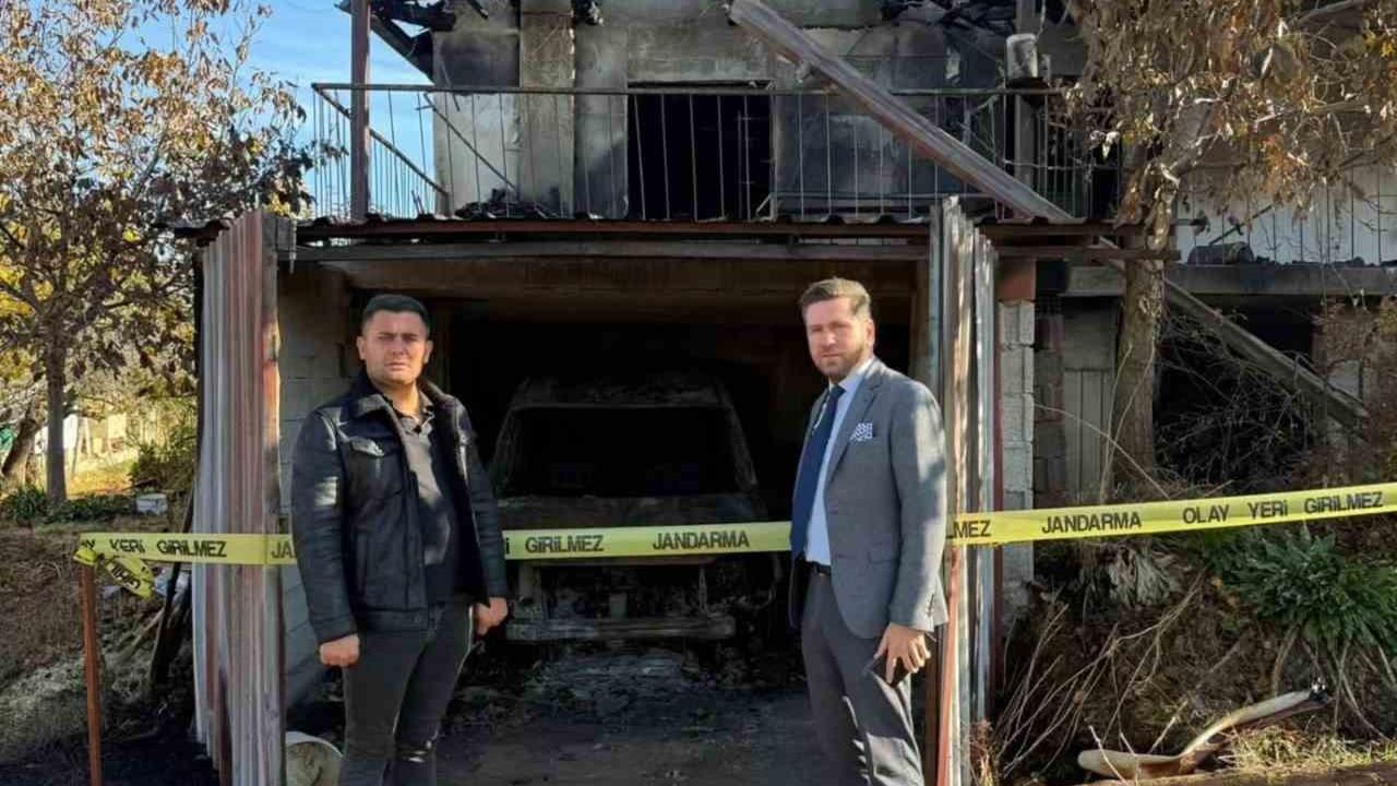 Denizli Tavas'ta Evi Yanan Aileye Başkan Tatık'tan Destek