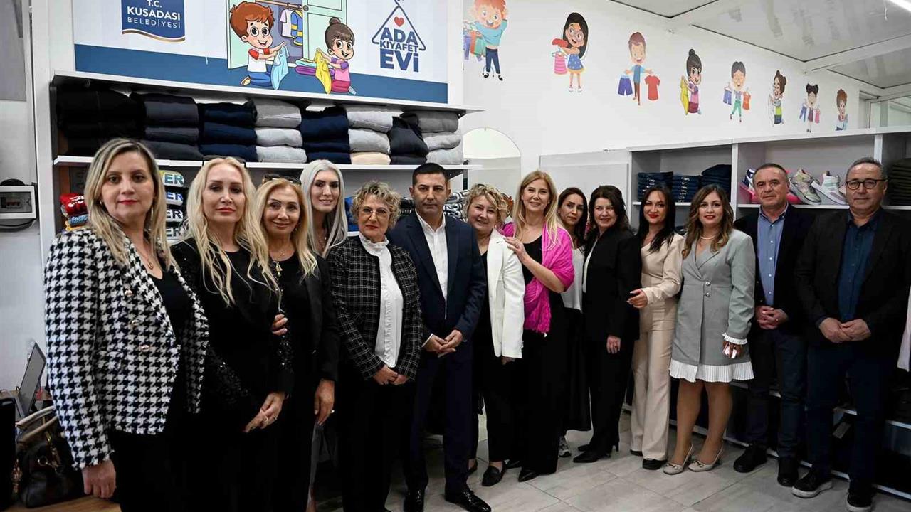 Kuşadası'nda Açılan 'Ada Kıyafet Evi' İhtiyaç Sahibi Ailelere Destek Olacak
