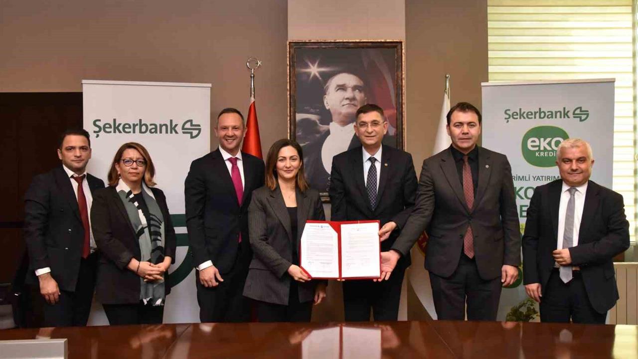 Gaziantep'te Şekerbank, KOBİ'lerin yeşil dönüşümüne finansman desteği sağlıyor.