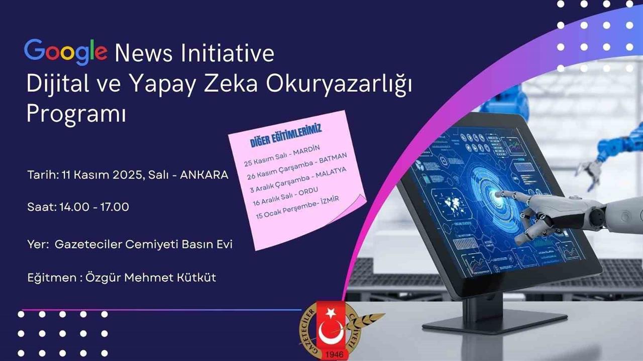 Malatya'da Google, İnönü Üniversitesi'nde Yapay Zeka Eğitimi Düzenleyecek