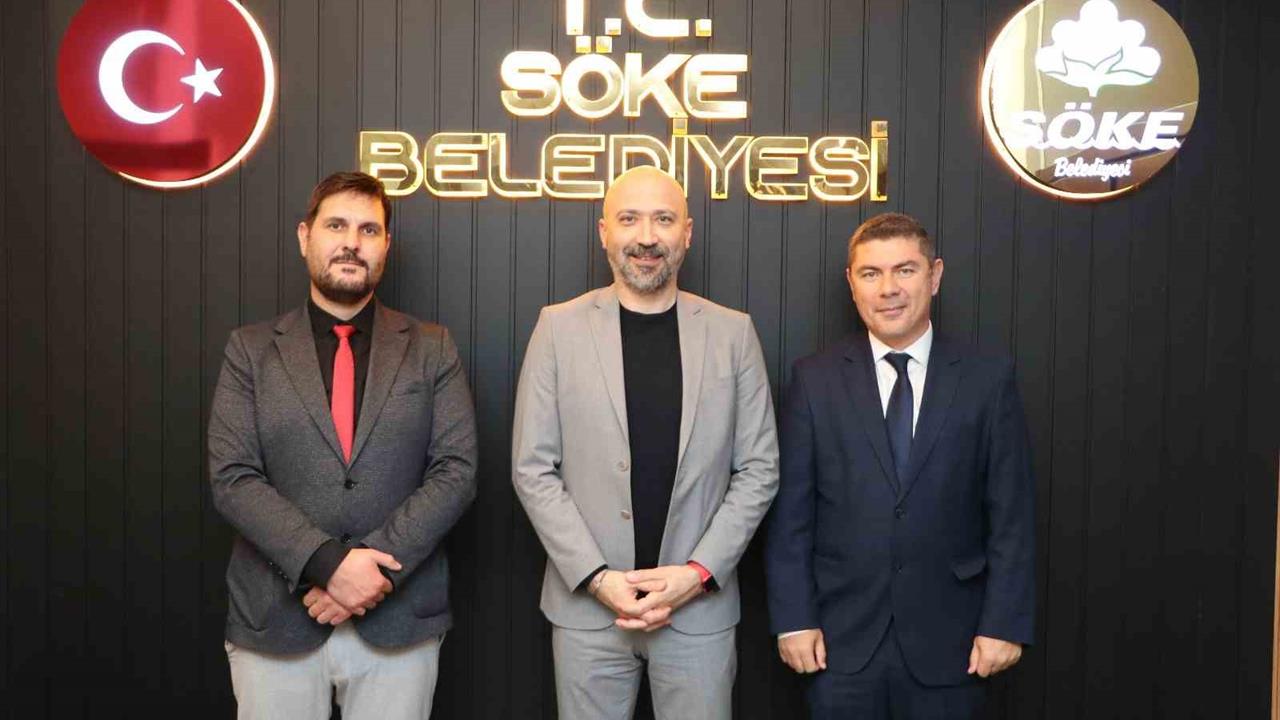 Söke'de Başhekim Yılmaz'dan Belediye Başkanı Arıkan'a Ziyaret