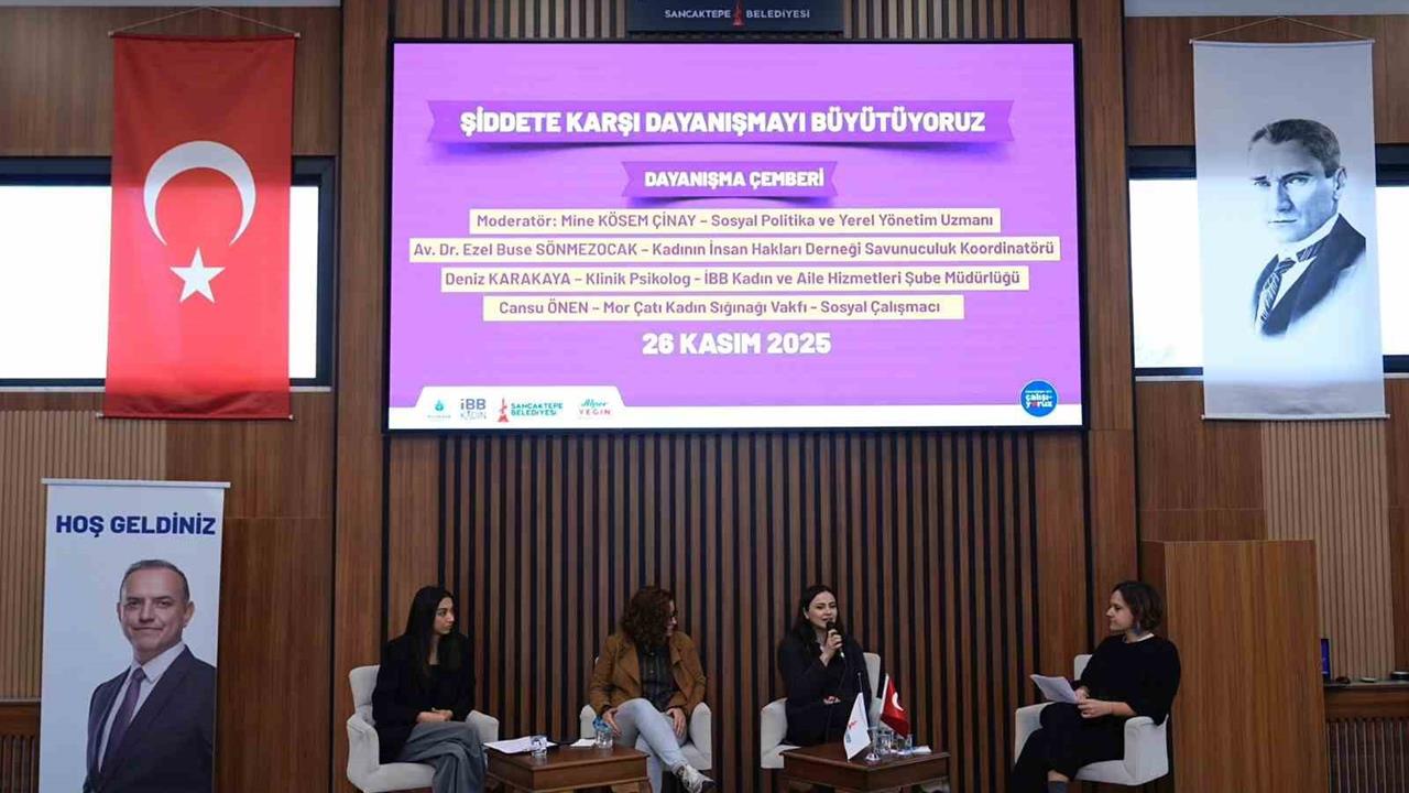 Sancaktepe'de Kadına Yönelik Şiddete Karşı Farkındalık Etkinliği Gerçekleştirildi