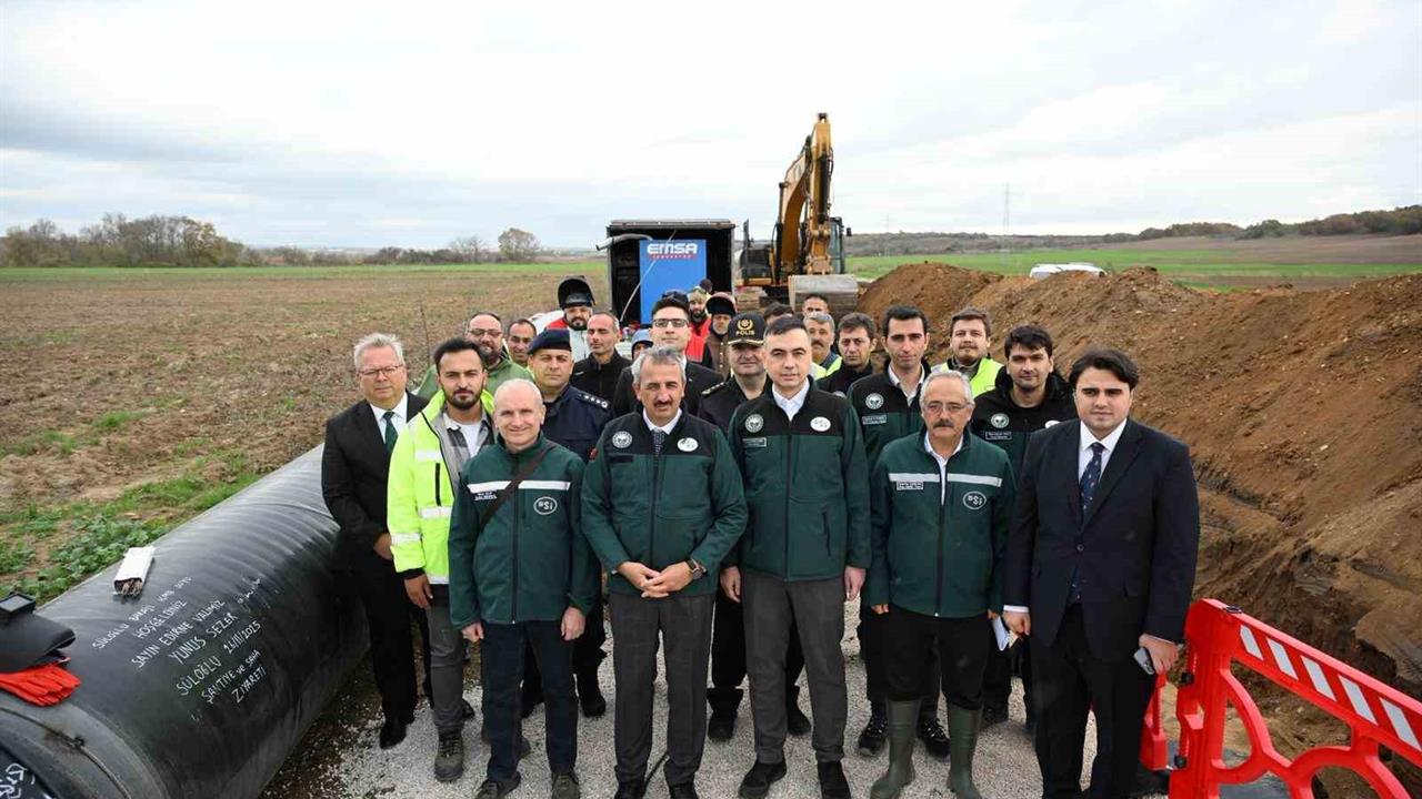 Edirne'de Süloğlu Barajı İsale Hattı ile Su Sorunu Çözülüyor