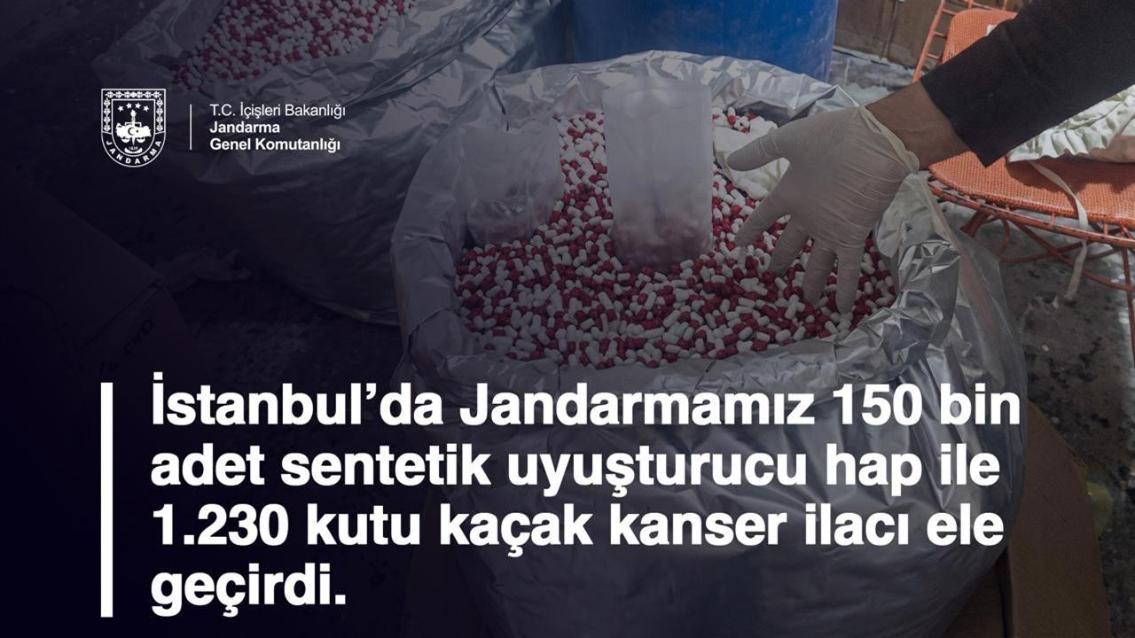 İstanbul'da Jandarma, Uyuşturucu İmalatçılarına Yönelik Operasyonda 6 Gözaltı Gerçekleştirdi