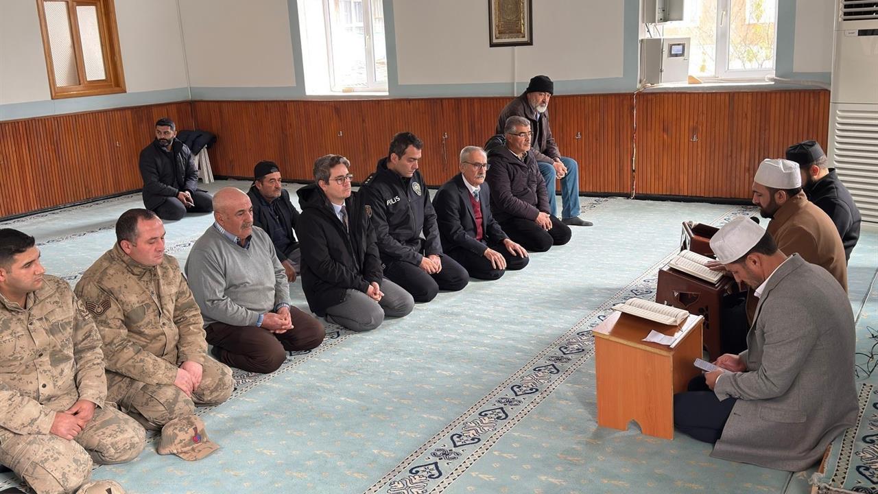 Erzincan Kemaliye'de Şehit Tataroğlu İçin Mevlit Okundu