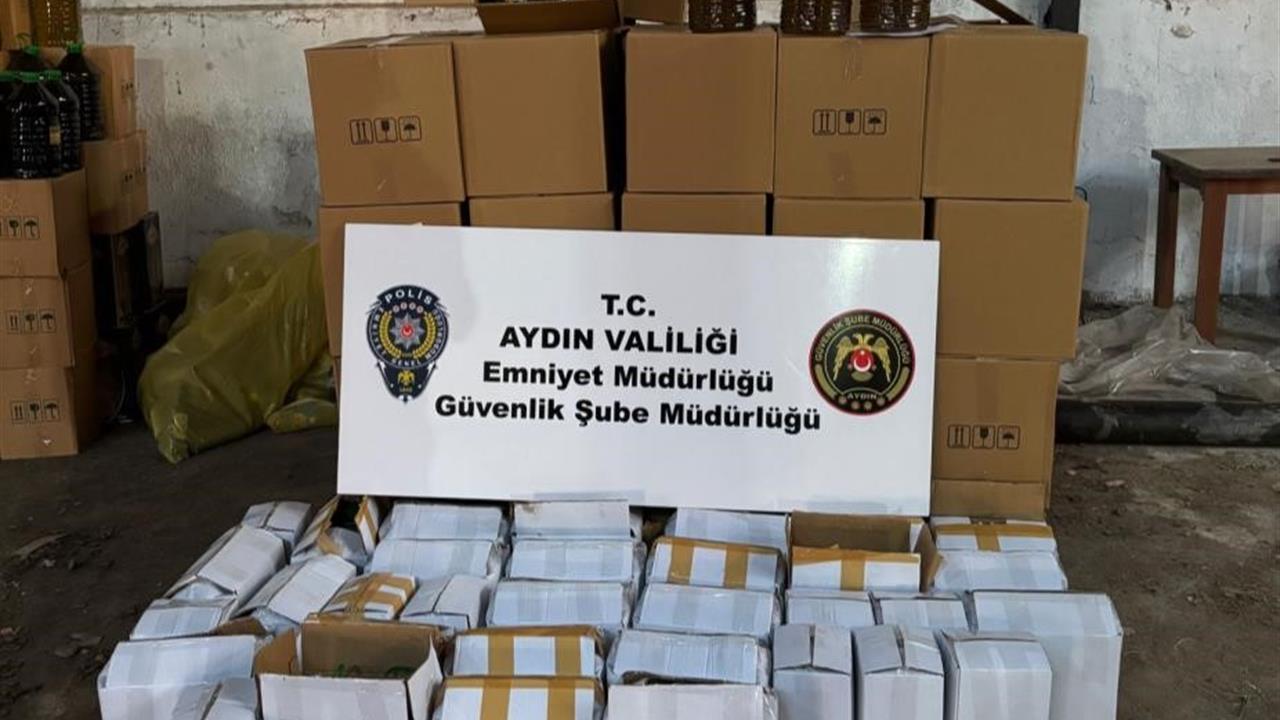 Aydın Efeler'de Bir Kargo Aracında 1604 Litre Tağşiş Yağ Bulundu
