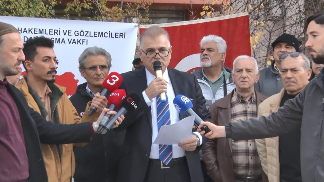 Ankara'da Futbol Hakemleri Dayanışma Vakfı, Soruşturmalara Tepki Gösterdi