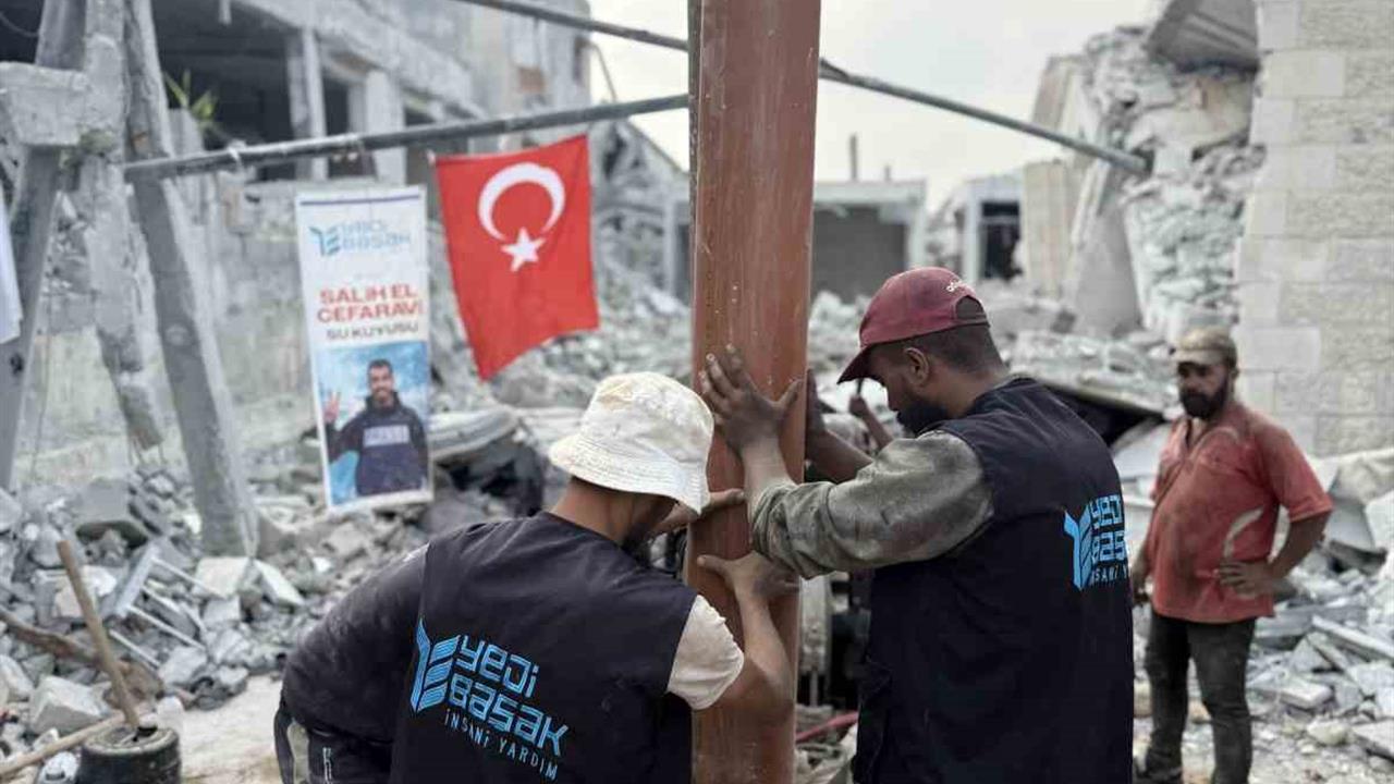 Gaziantep Yedi Başak Derneği, Gazze’deki insani krize karşı sürekli yardım sağlıyor.