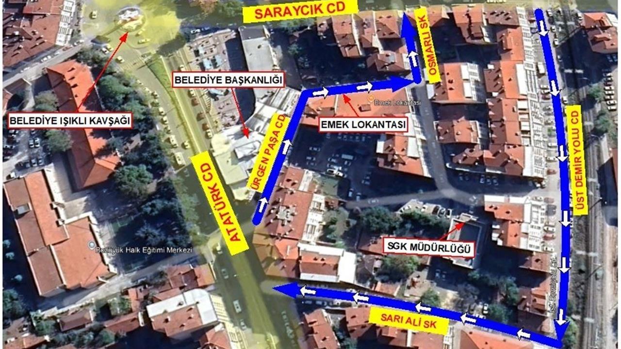 Bilecik Bozüyük'te Yeni Tek Yön Trafik Düzenlemesi Uygulaması Başlatıldı