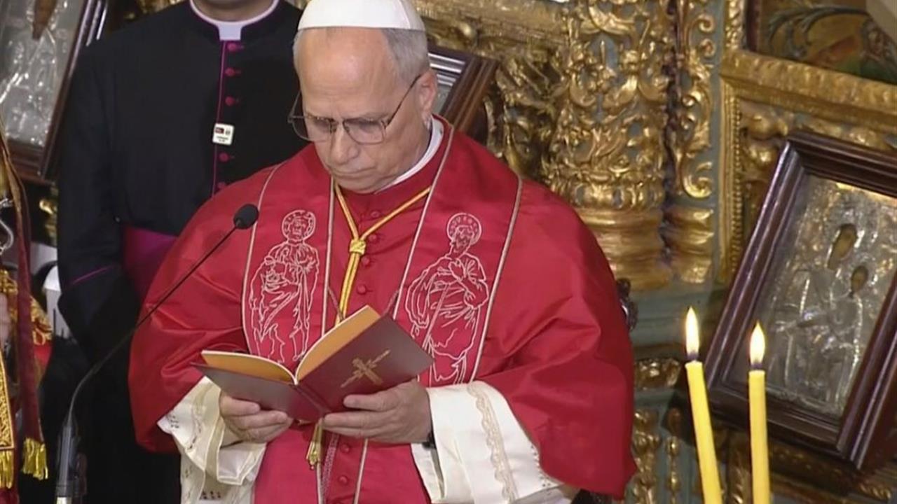 Papa 14. Leo İstanbul Fener Rum Patrikhanesi'nde Görüşme Yaptı