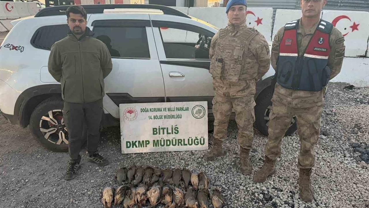 Bitlis Adilcevaz'da Kota Aşımı Yapan 5 Avcıya 63 Bin 680 Lira Cezai İşlem Uygulandı