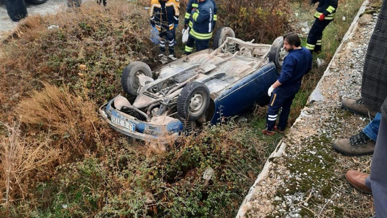 Konya Akşehir'de Takla Atan Otomobil Kazasında 1 Kişi Öldü