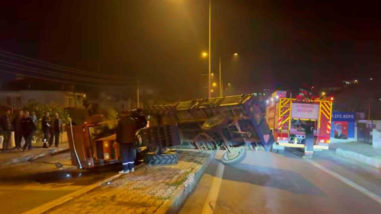 Aydın Söke'de Traktör Kazasında 1 Kişi Yaralandı