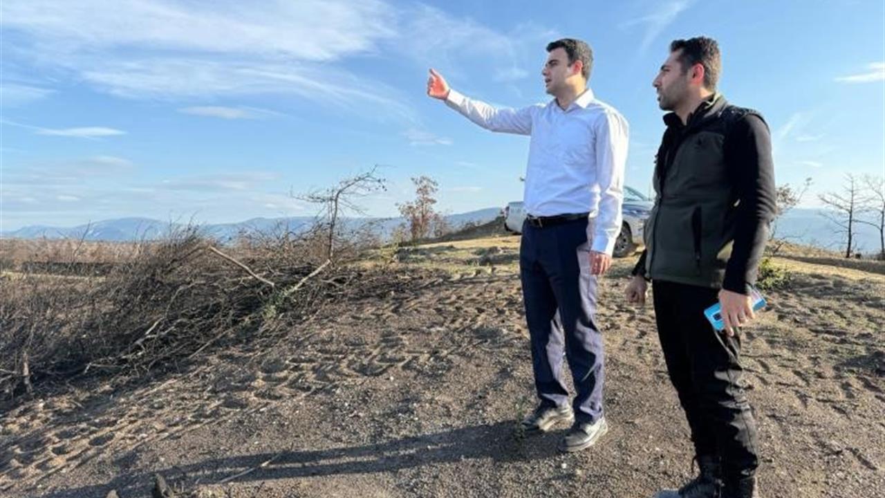 Bilecik Osmaneli'nde Orman Yangınlarından Etkilenen Alanlarda Ağaçlandırma Çalışmaları Başladı