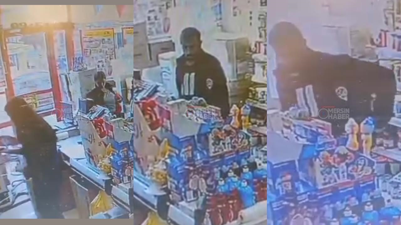 Markette Pes Dedirtti: Tarsus'ta Personelin Telefonu Kamera Önünde Çalındı