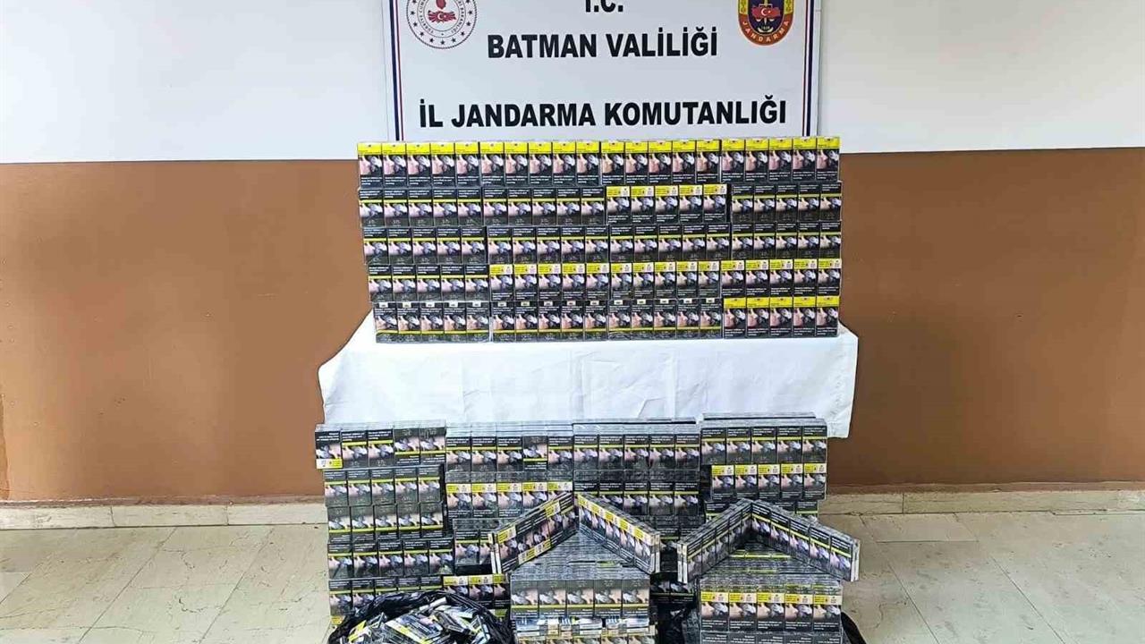 Batman Gercüş ve Hasankeyf'te Yapılan Operasyonda 13 Bin Paket Kaçak Sigara Ele Geçirildi