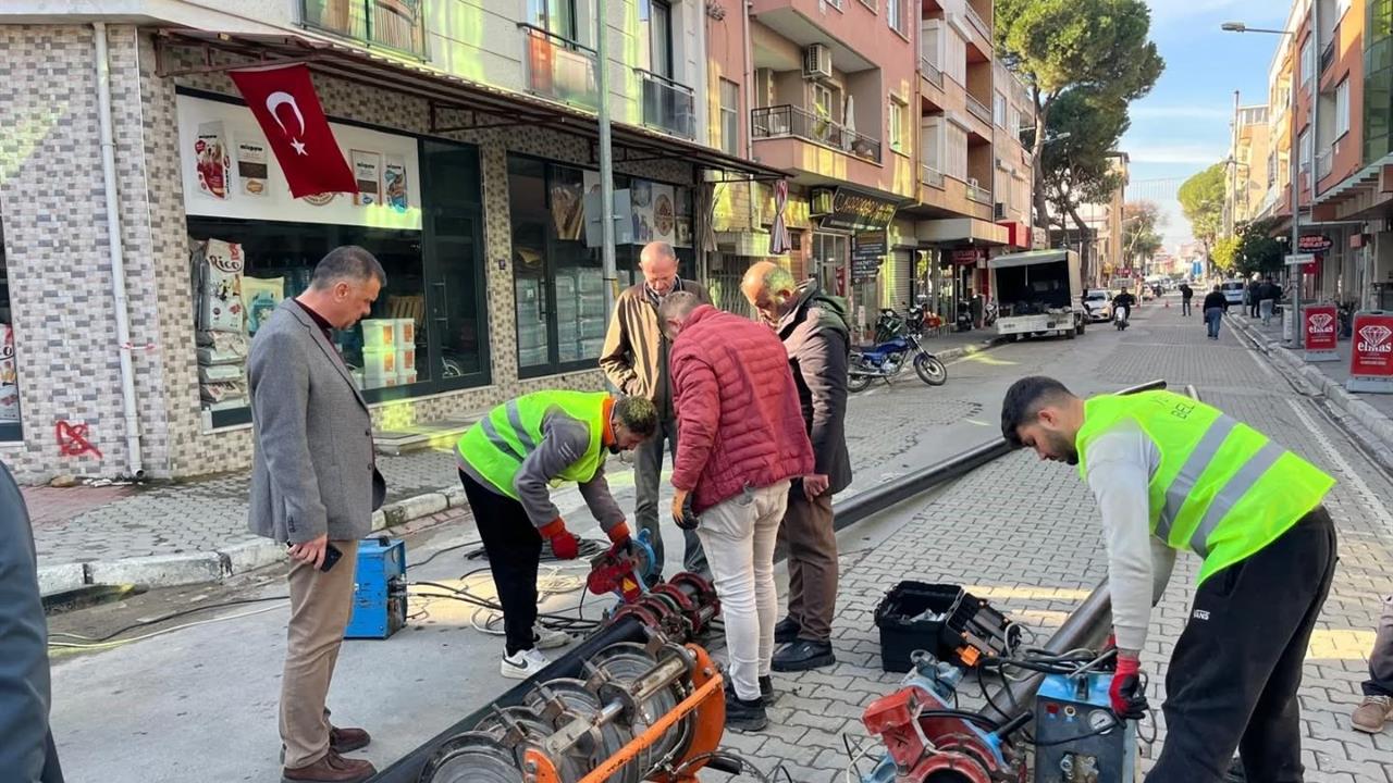 Yenipazar'da ASKİ ile birlikte İçme Suyu Hattı Yenileme Çalışmaları Başladı