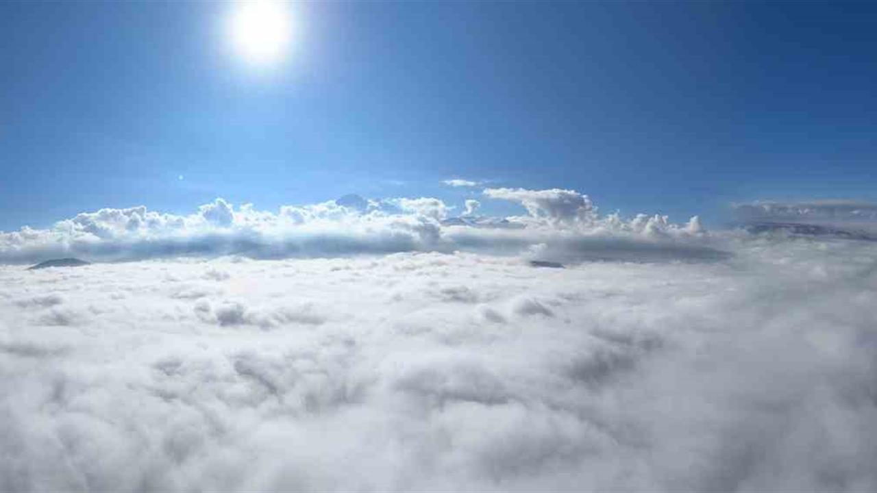 Kayseri'de Dron ile Çekilen Sis Görüntüleri İzleyenleri Etkiledi